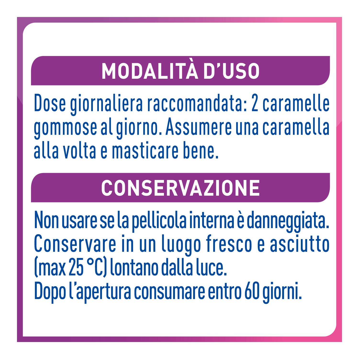 Modalità d'uso