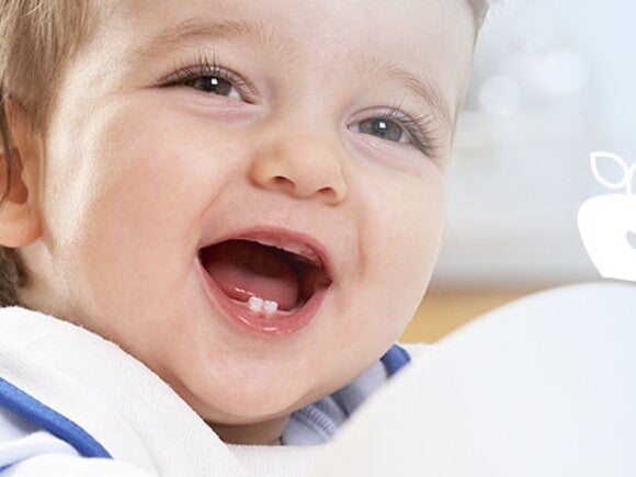 I primi denti da latte del bambino